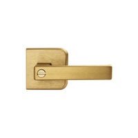 1618极窄平开门锁极简卫生间浴室玻璃钛镁铝合金门锁通用型门把手