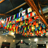 德国2024年欧洲杯串旗装 饰定做世界各国国旗串旗外国国家串旗万国