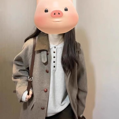 超好看初冬毛呢外套小个子加厚