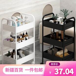 新疆包邮美容车小推车理发店美容院专用仪器架子烫染美甲工具车收