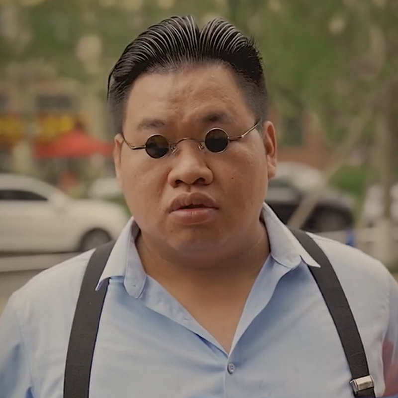 新疆西藏包邮冷少迷你小墨镜男款高级感圆框太子镜师爷搞笑小镜片