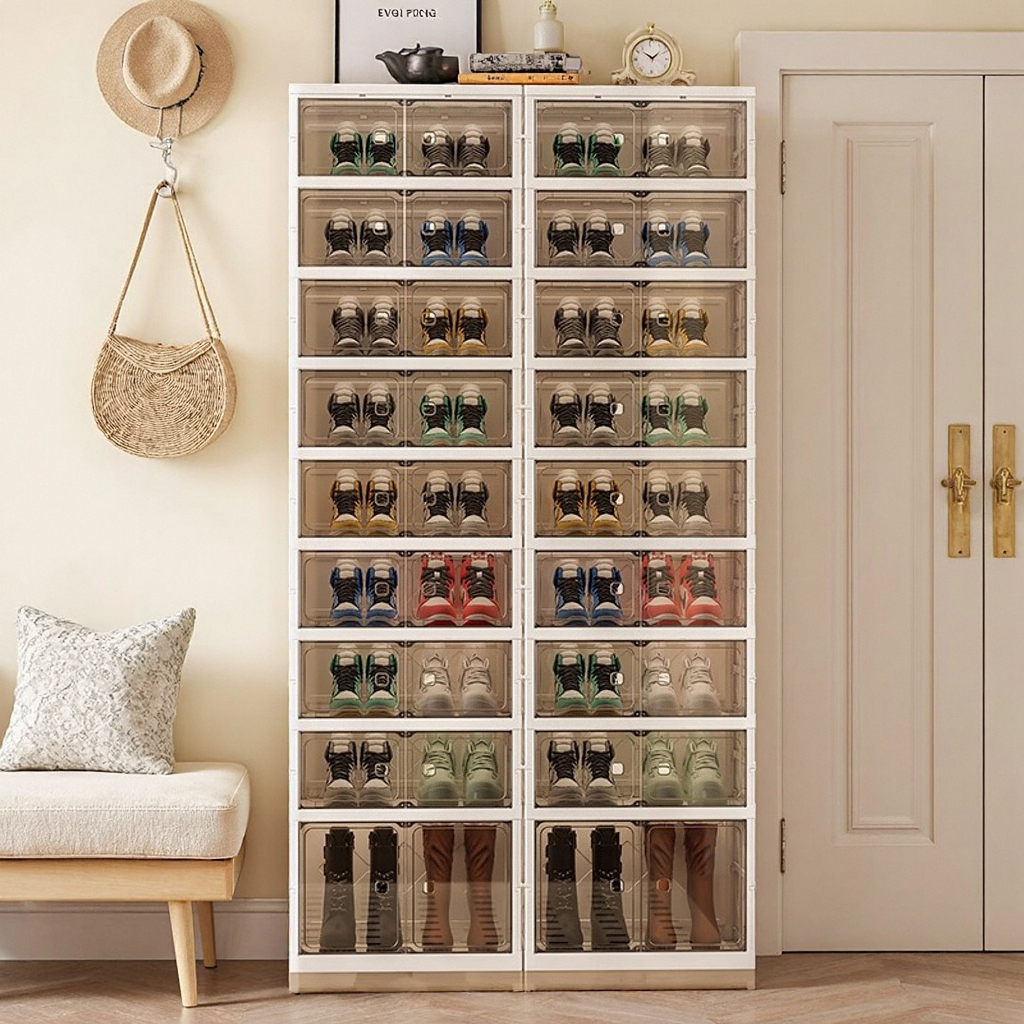 鞋盒免安装鞋柜子塑料可折叠鞋架