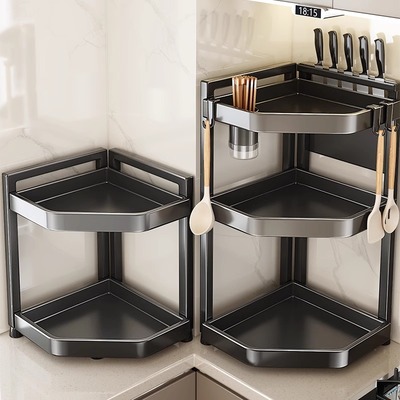 厨房转角台面多功能调料品置物架