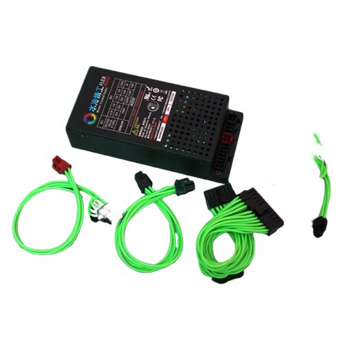 全铝静音FLEX小1U全模组电源650W500W用ITX机箱台达方案K39蜗牛用