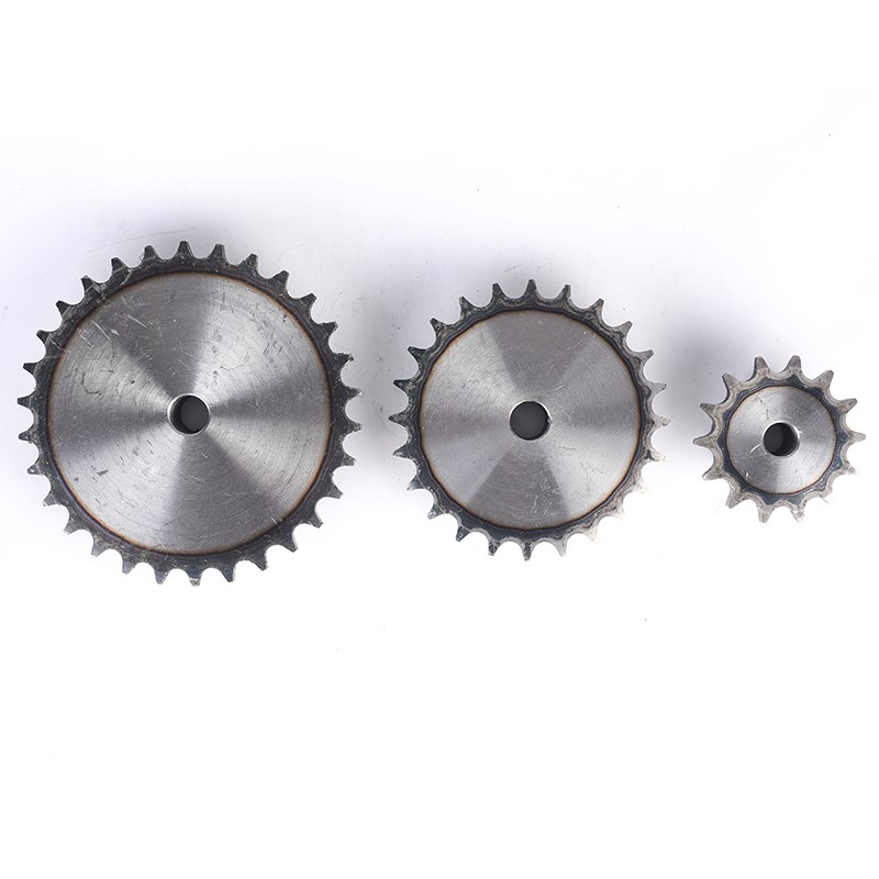 3分单排链轮45钢10齿- 40齿台轮传动轮工业机械传动链条齿轮链轮