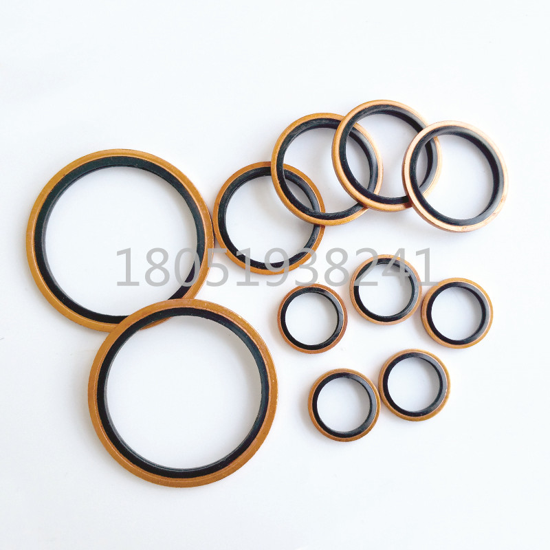 JB982-77紫铜组合垫圈片密封圈O型圈液压密封垫圈自定心组合垫