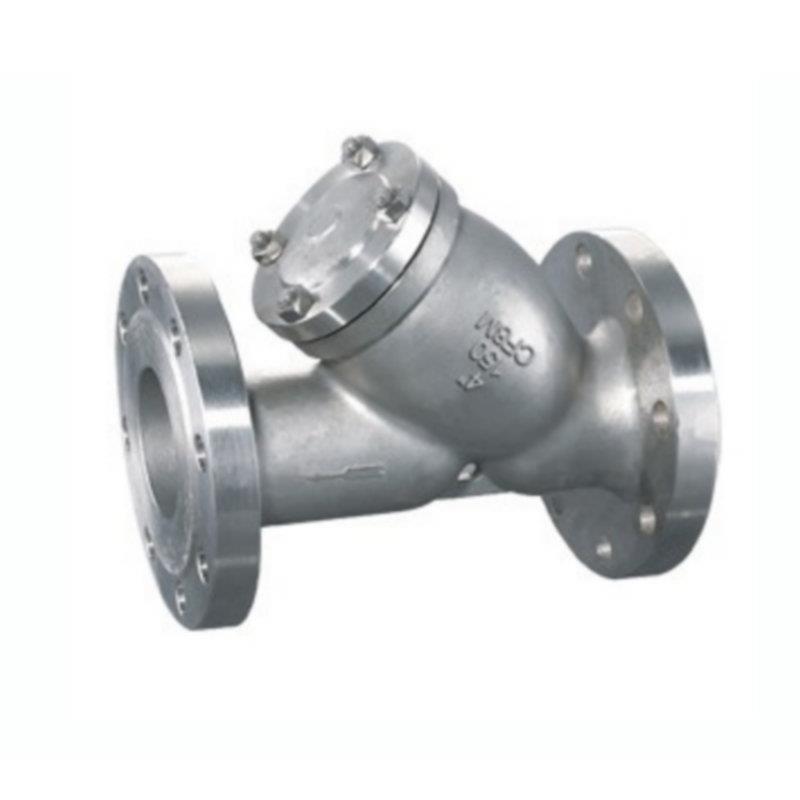 304不锈钢Y型法兰过滤器GL41W-16P管道式蒸汽过滤阀门DN15-DN100*