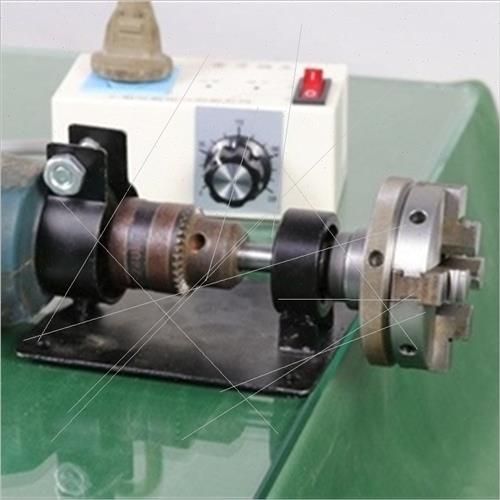 极速简易微型车床主轴木工50卡盘n65F主轴80支架电钻旋转数控佛珠