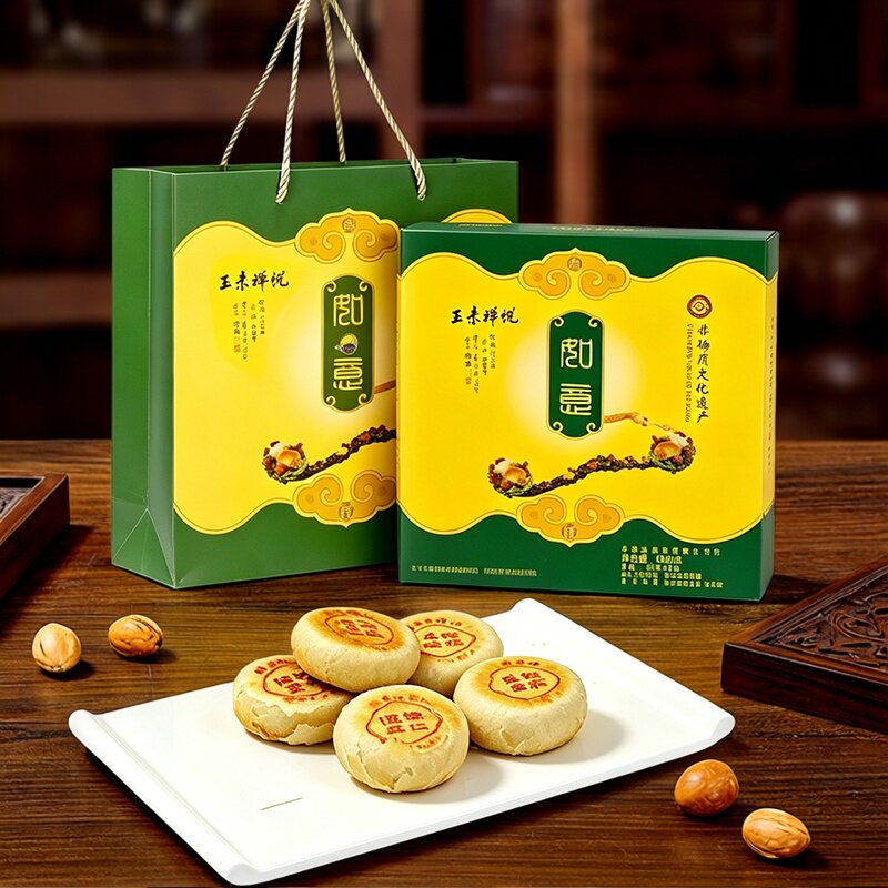 上海玉素禅悦净素低糖月饼礼盒苏式果仁酥皮传统中秋节素月饼