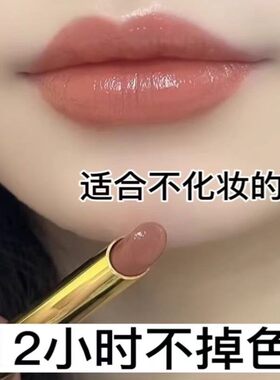李佳琪推荐不掉色不沾杯肉桂奶茶豆沙色口红哑光素颜显白持久防水