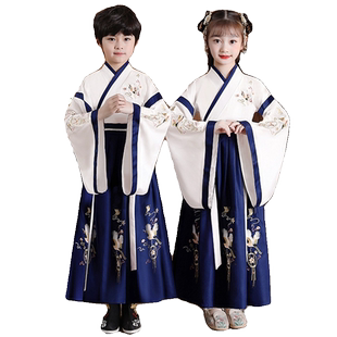 幼儿童古装女童汉服超仙气小女孩宋朝小姐才女诗人李清照演出服装