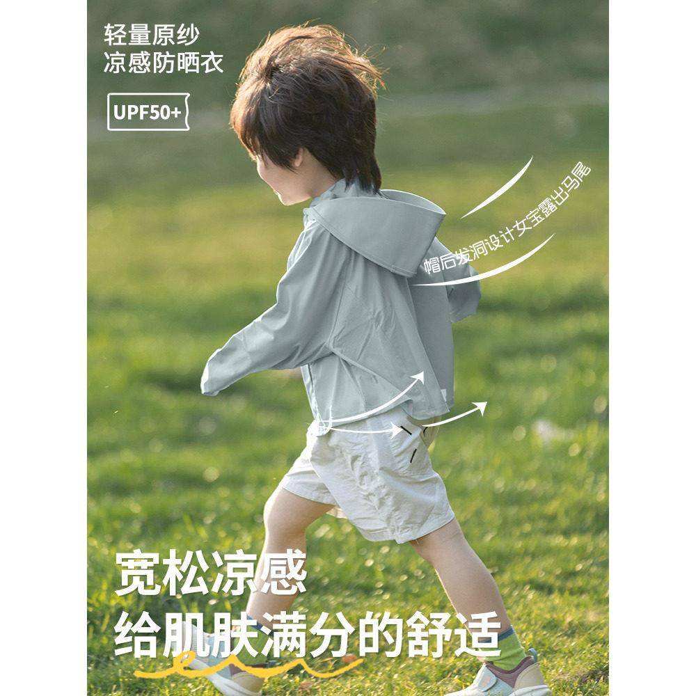 防晒衣男款2026新款男童夏季轻薄外套儿童防紫外线皮肤衣速干潮款图片