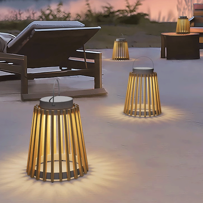 太阳能草坪灯户外田园风手提灯