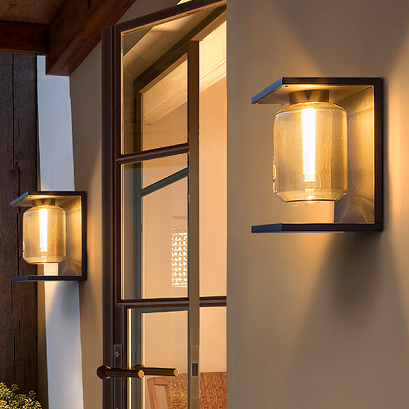 蒸客户外防水壁灯太阳能庭院灯别墅灯大门两侧壁灯花园壁灯餐厅灯