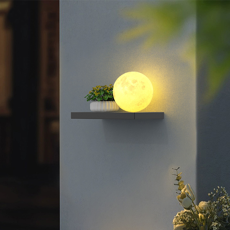 蒸客户外防水壁灯月球灯花园灯
