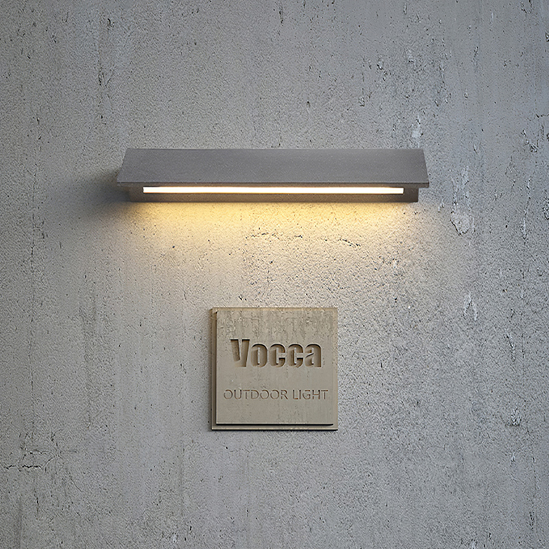 蒸客户外防水水泥壁灯水磨石壁灯