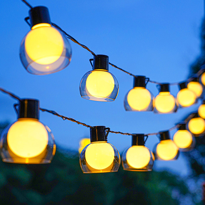 蒸客户外防水露营圆球氛围串灯