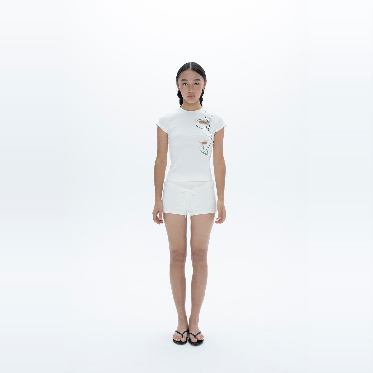 空气层运动面料抽绳休闲短裤