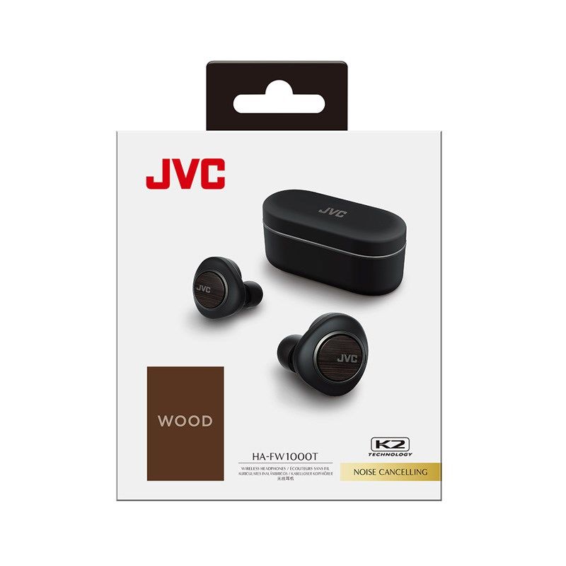 JVC/杰伟世 FW1000T蓝牙耳机K2入耳式hifi主动降噪木振膜真无线