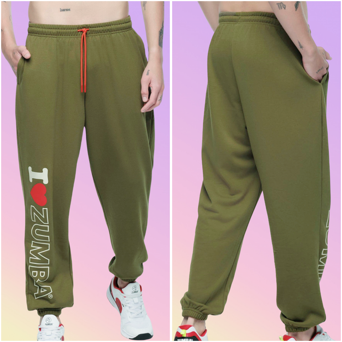 清仓经典ZW健身服运动服休闲服健身卫裤长棉裤微弹直筒裤军绿 587