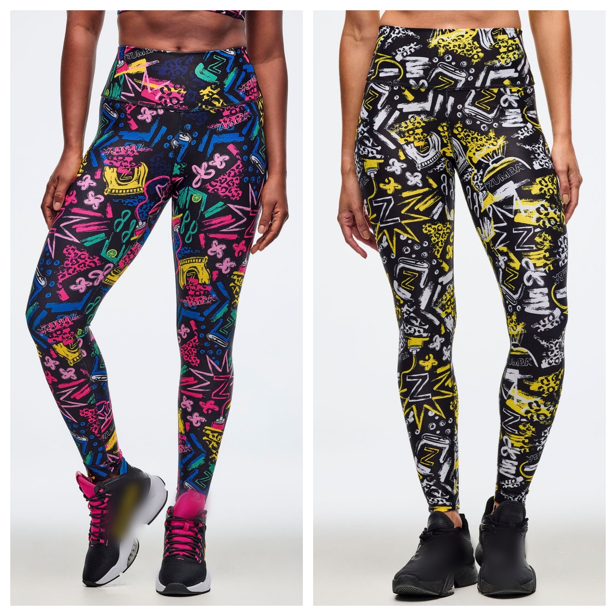 ZW尊舞系列现货新款健身服瑜伽紧身裤紧身弹力长裤印花紧身裤 634