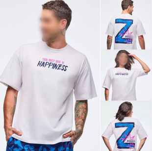 986 纯棉印花T恤 新款 现货ZW健身服运动服上衣舞蹈休闲运动服短袖