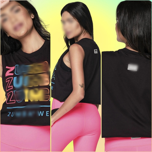 清仓现货ZW健身服饰运动服休闲服饰舞蹈纯棉女无袖上衣T恤背心535
