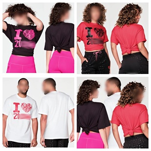 清仓ZW健身服饰尊牌ZB舞蹈T恤运动纯棉舒适短袖T恤团体服训练 154