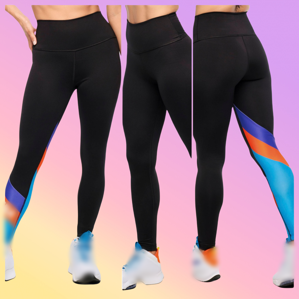 ZW健身服运动服瑜伽服舞蹈服休闲服运动裤弹力拼接高品质长裤 484