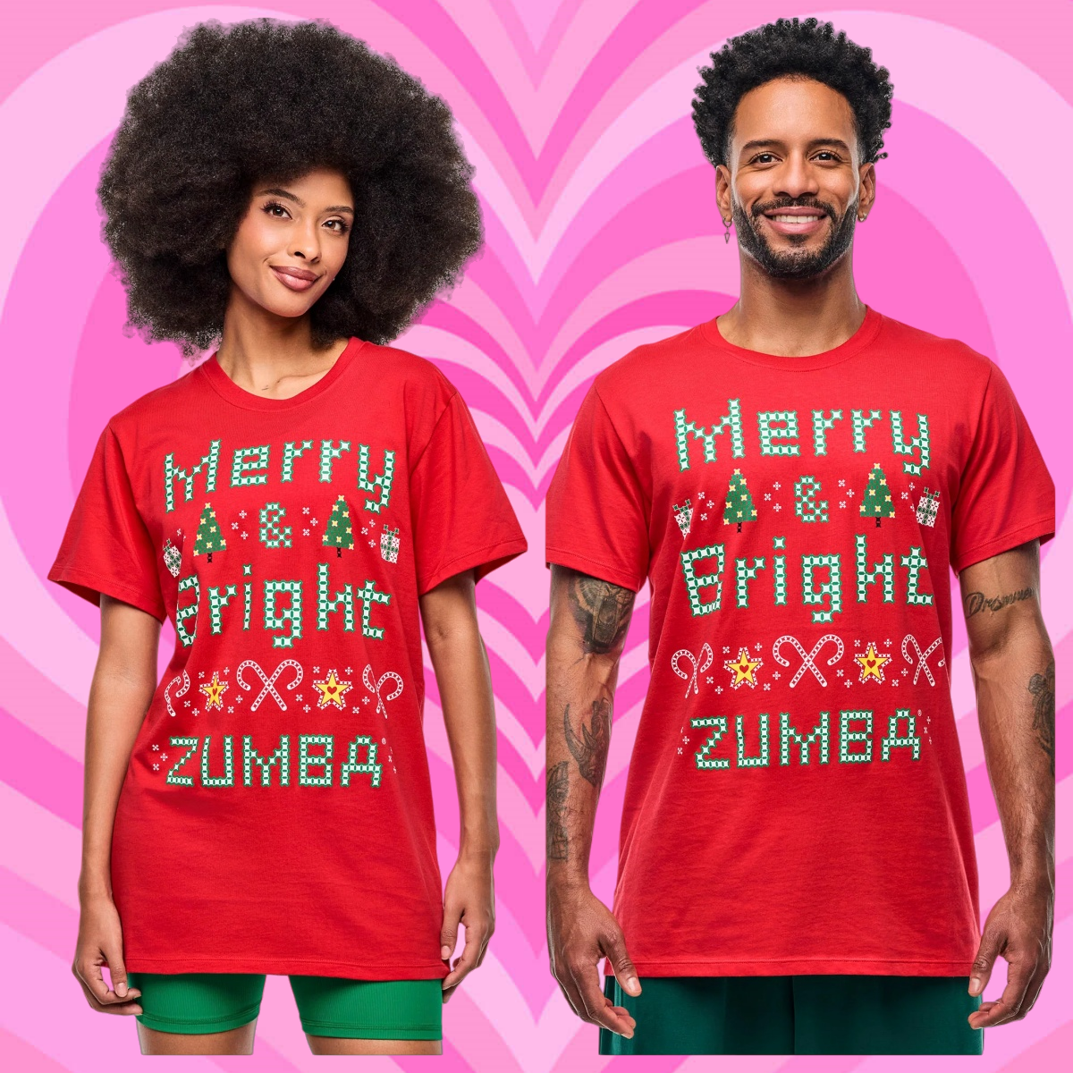 ZW新到圣诞款式健身服运动舞蹈短袖休闲服上衣中性穿纯棉短袖 367