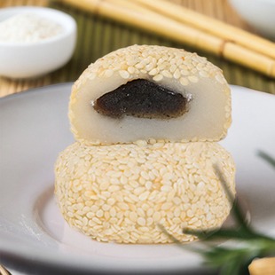 麦蒂酥大福团香甜软糯零食芝麻红豆雪媚娘大福黑芝麻糯米糕点