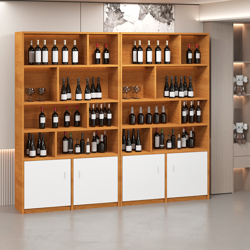 饭店酒柜美容院展示柜餐饮店书柜