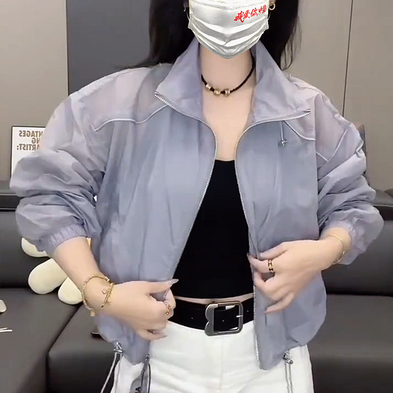 2025夏季防晒服女短款防紫外线