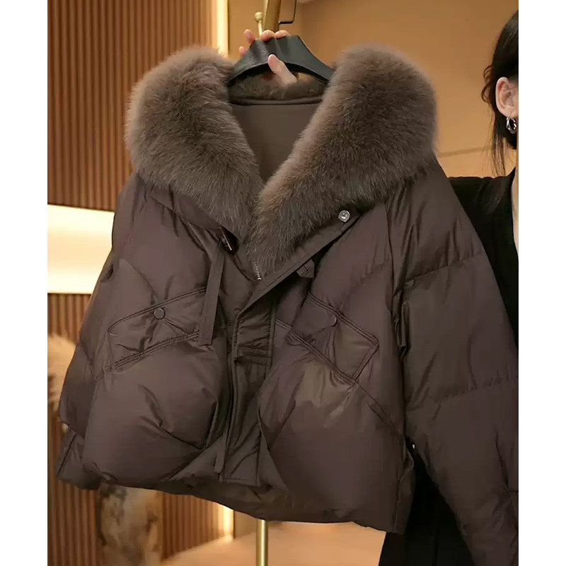 高级感宽松休闲棉服女小众冬季