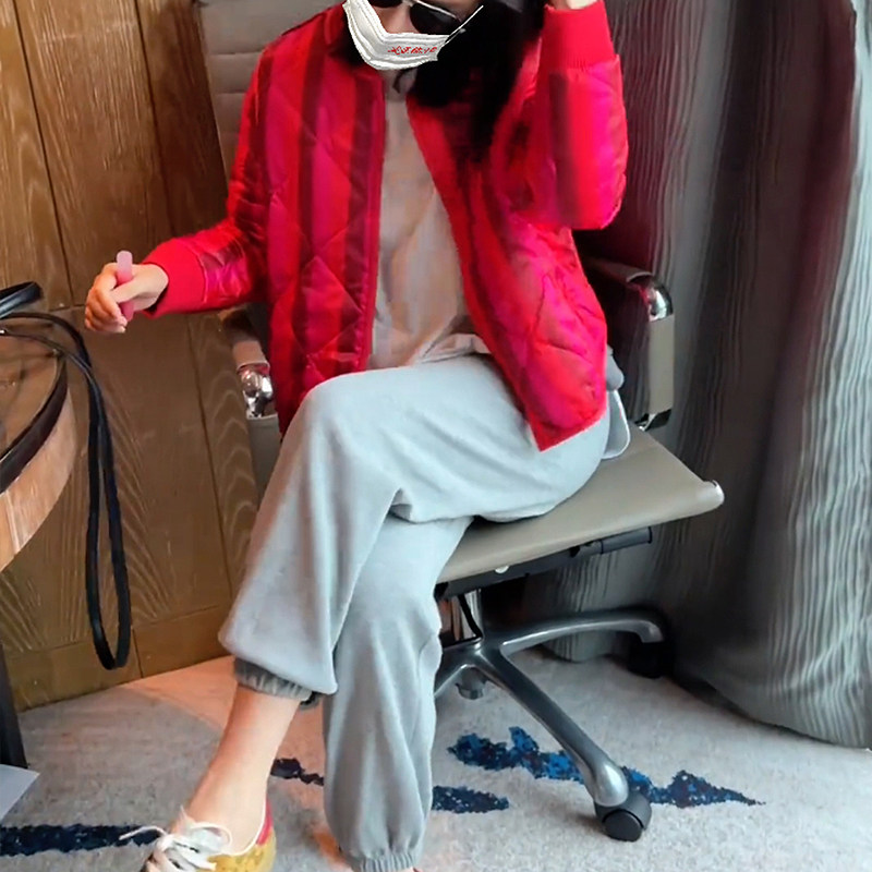 欧洲站轻薄棉衣棉服大码棒球服