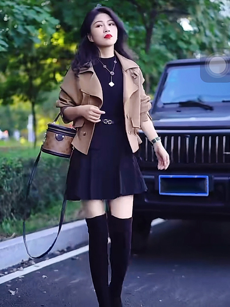 法式中长款连衣裙女新款高级感