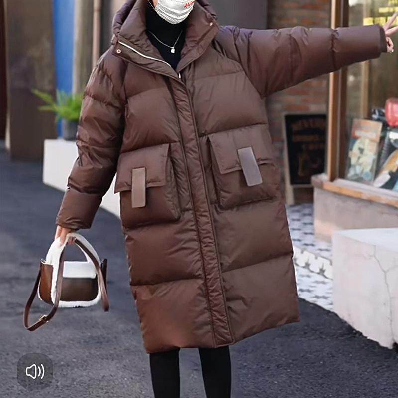 长款羽绒服女过膝时尚外套