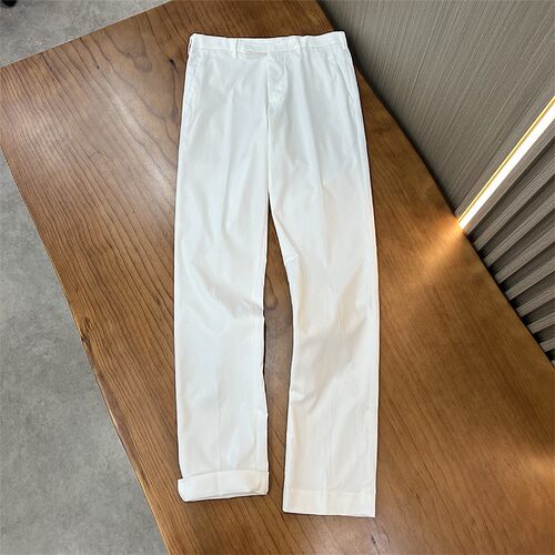 质量真的好 日单纯原 男女通用 春夏款商务休闲长裤 白色快干男裤