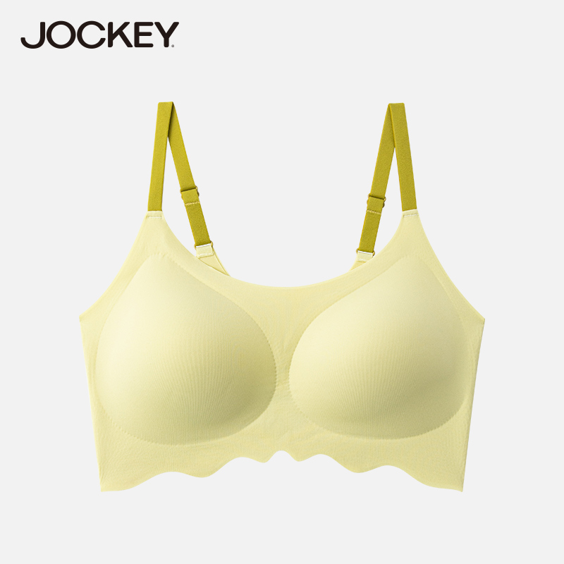 jockey女士文胸无钢圈软支撑3D承托内衣无痕收副乳运动爽滑内裤