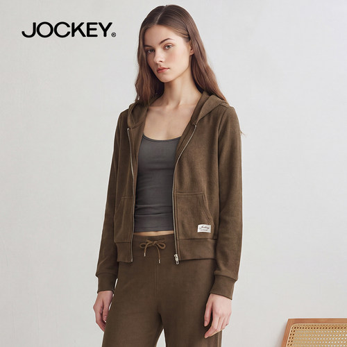 jockey修身上衣女士短外套薄款