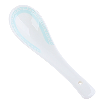 高温釉下彩骨瓷小马戈小汤勺