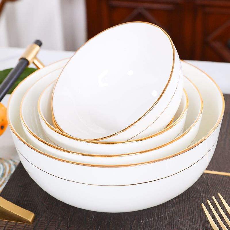 欧式风骨瓷微波炉专用盘米饭碗