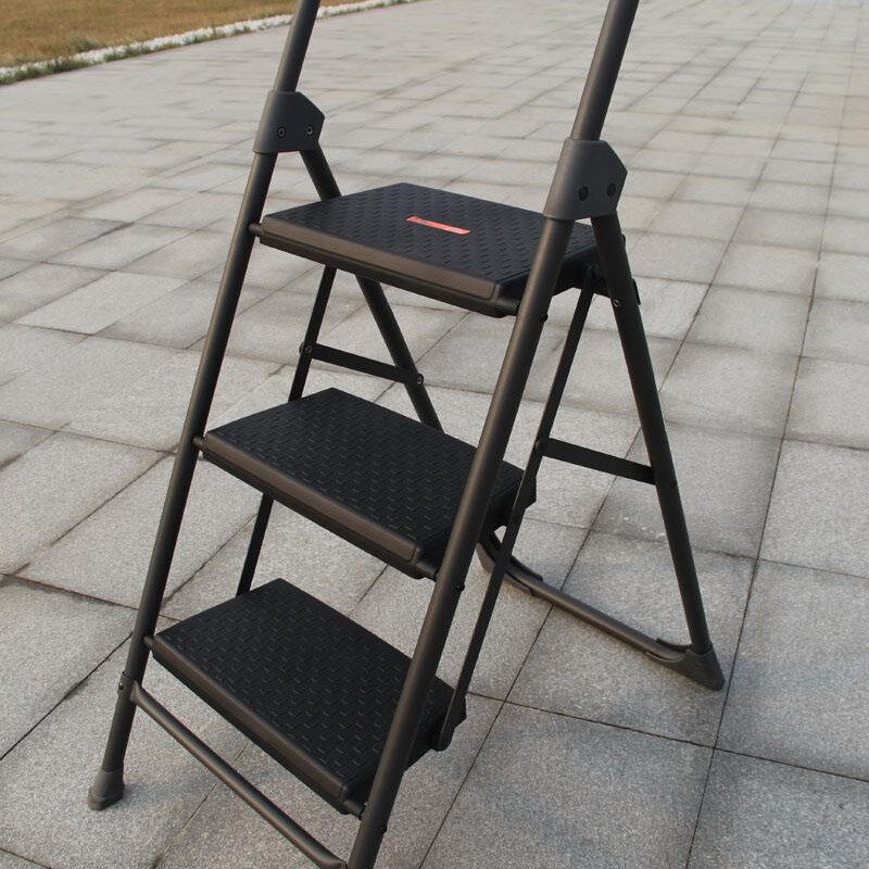 新品新款铝合金 家用 折叠两x三步梯办公人字梯非子梯加厚铁凳梯