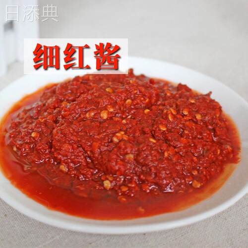 刘营红酱 绵阳米粉炒料专用调料 餐饮商用红酱辣椒酱 50斤大桶装