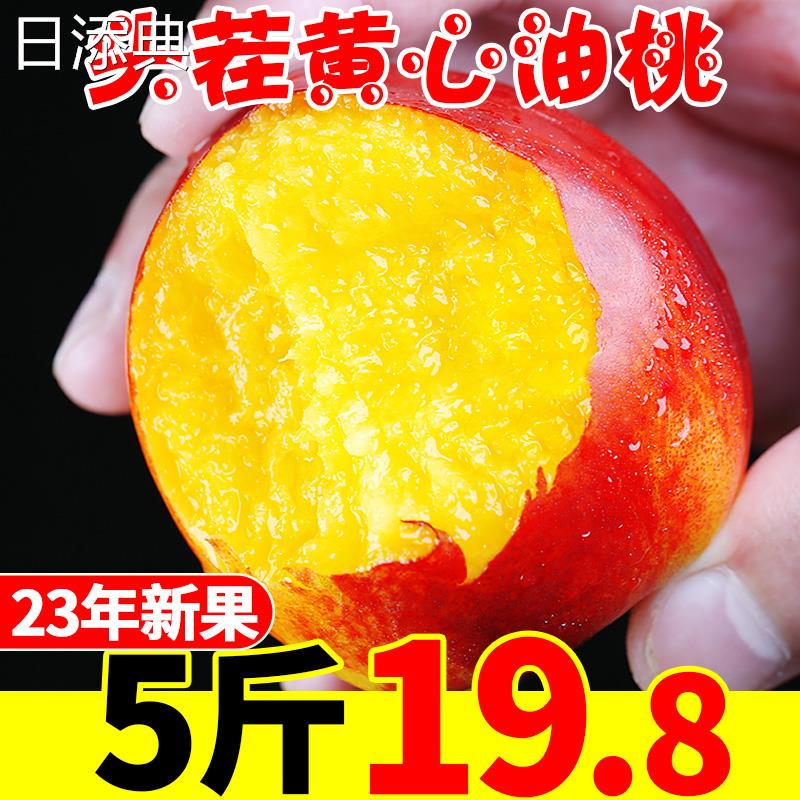黄心油桃5斤应季水果新鲜整箱头茬现摘孕妇蜜桃脆甜大桃子包邮