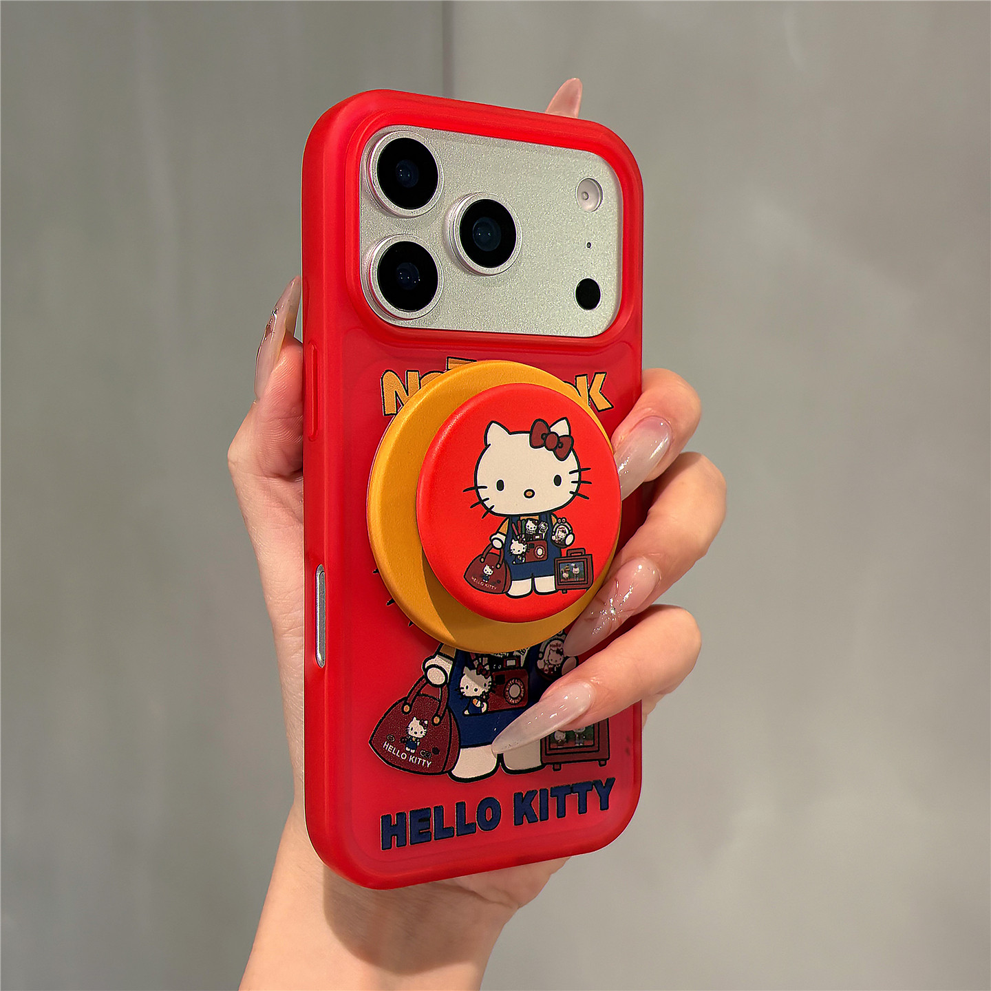 新年复古相机kitty猫磁吸支架适用苹果17promax手机壳iphone16女新款15磨砂肤感17pro防摔16pro保护套14网红