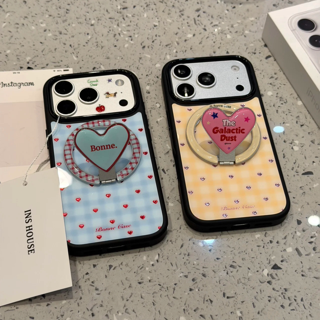 日韩超好看鎏金爱心折叠磁吸支架适用苹果17promax手机壳iPhone17pro亚克力16pro网红女款15全包防摔14保护套,3C数码配件,手机保护套/壳,淘宝优惠券,粉丝福利购,淘宝优惠卷