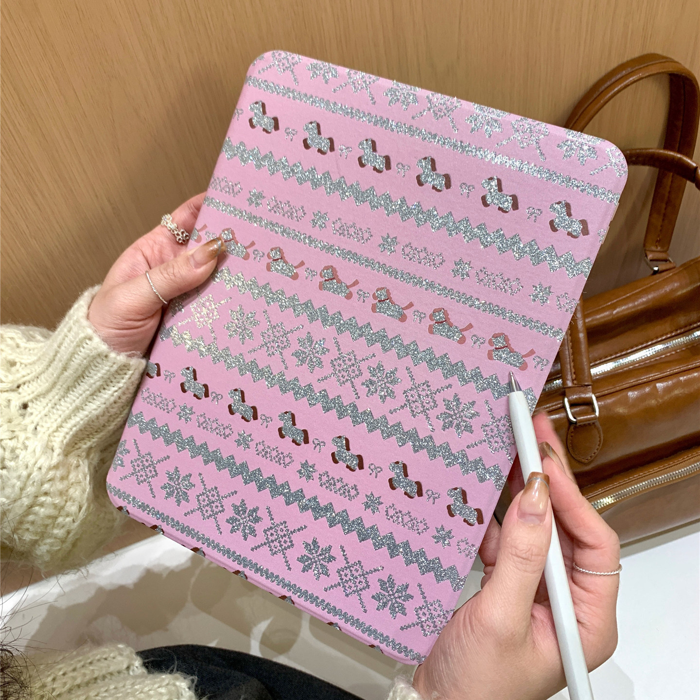 粉色闪粉费尔岛小马360度旋转适用ipad11保护壳air7新款ipad10带笔槽air6防摔11寸苹果平板保护套10.9女mini7,3C数码配件,平板电脑保护套/壳,淘宝优惠券,粉丝福利购,淘宝优惠卷