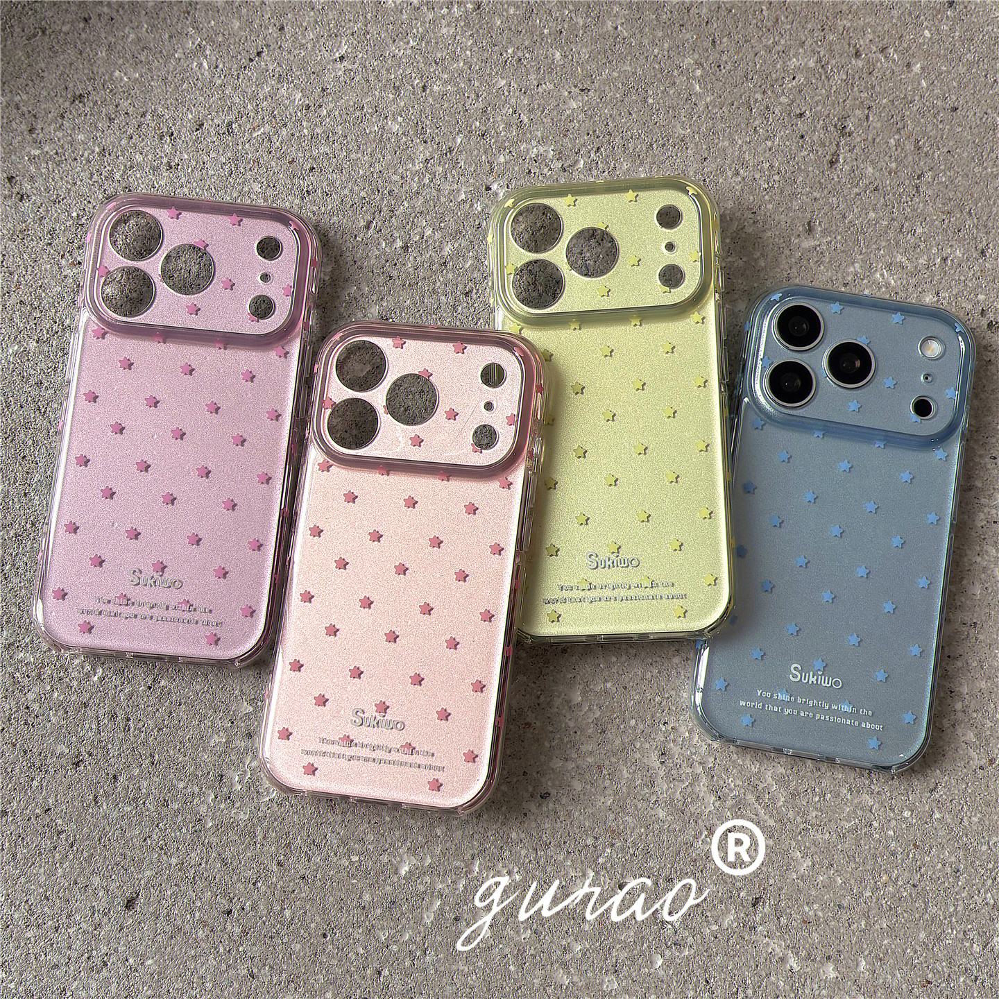 韩系ins简约纯色星星适用苹果18promax手机壳iphone17pro新款16pro个性时尚15pro超好看独特17全包防摔保护套