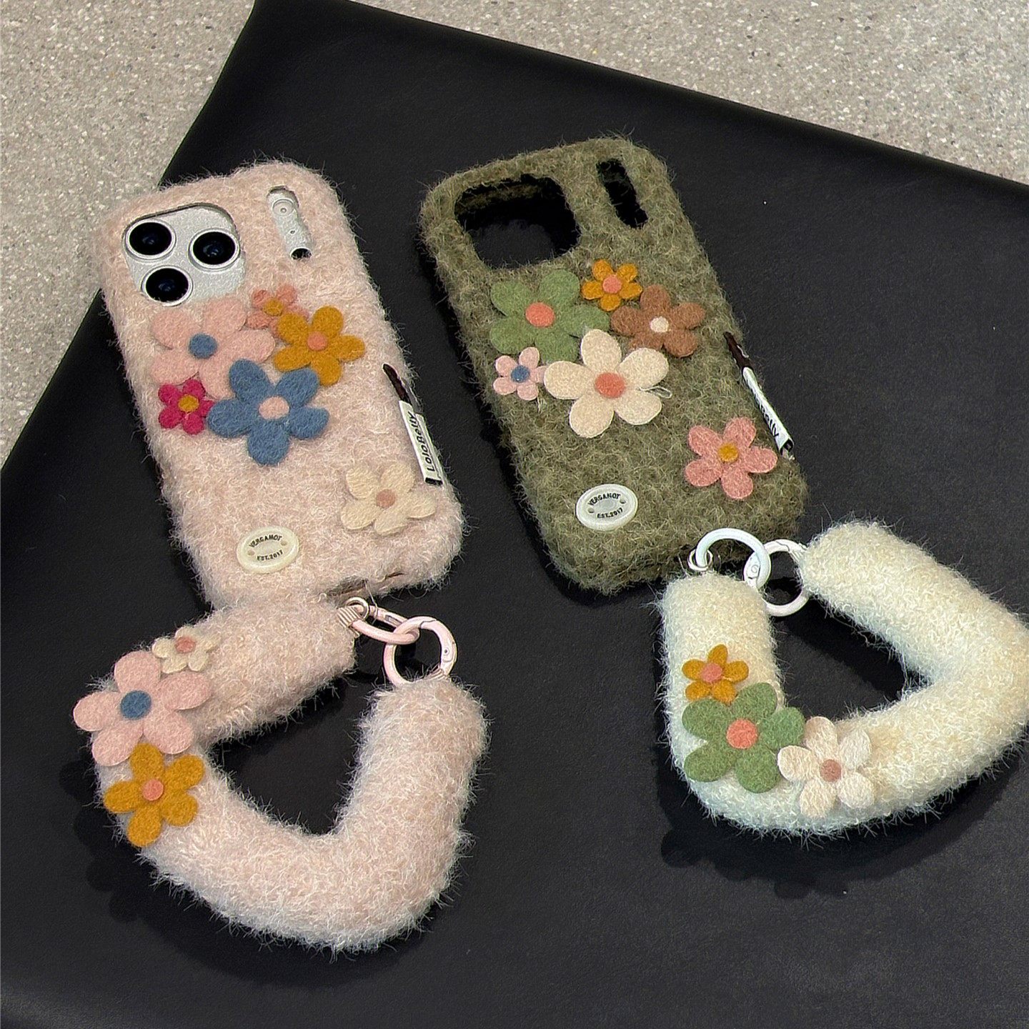 甜美韩系少女毛毡花朵适用苹果17promax手机壳iphone17pro绒布壳16pro手拎挂绳15女新款14全包防摔13保护套12,3C数码配件,手机保护套/壳,淘宝优惠券,粉丝福利购,淘宝优惠卷